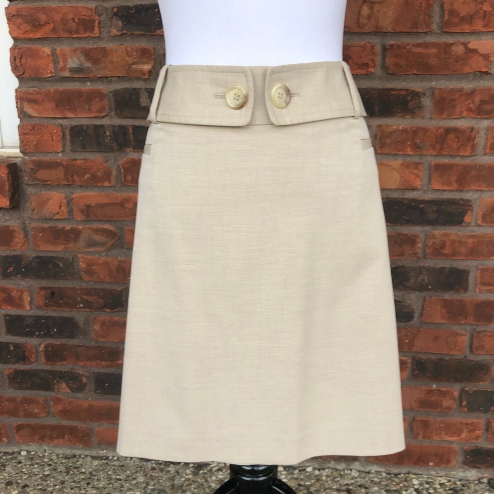 Tan mini skirt
